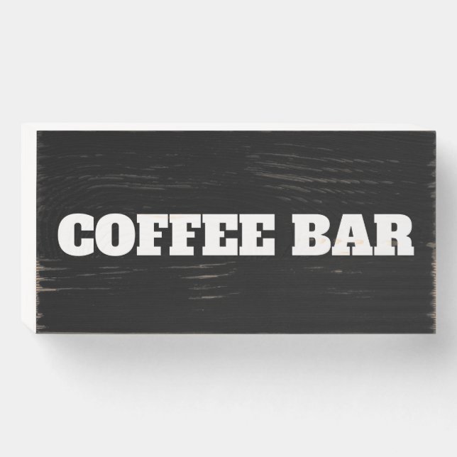 COFFEE BAR WOOD SIGN (Front Horizontal)