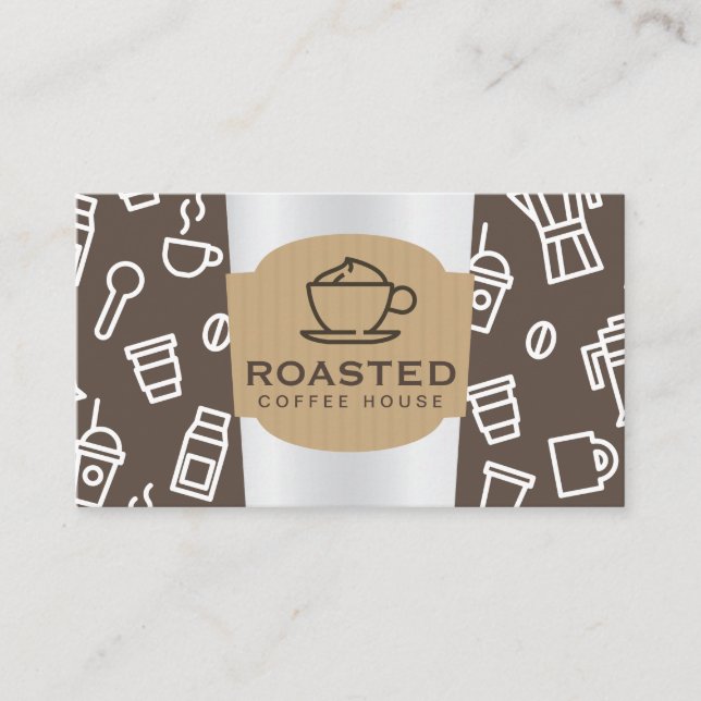 Coffee Barista Business Card (Front)