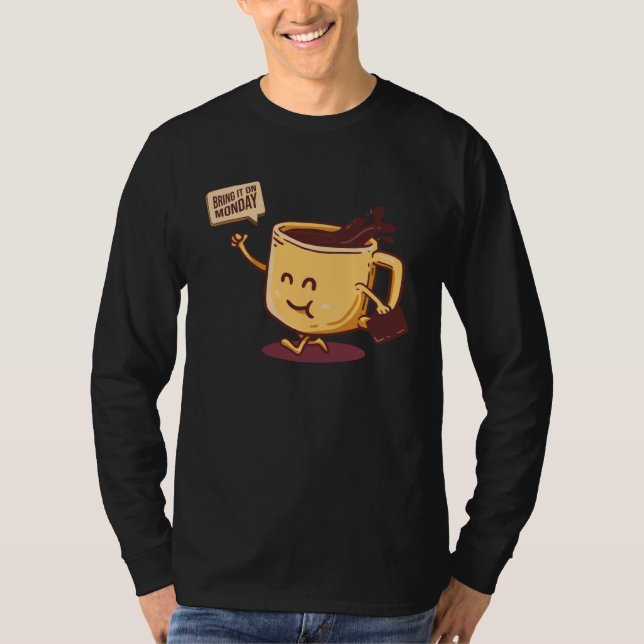 Coffee Barista Coffee Drinker T-Shirt (Front)