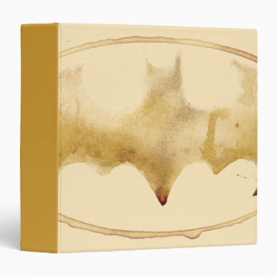 Coffee Bat Symbol 3 Ring Binder