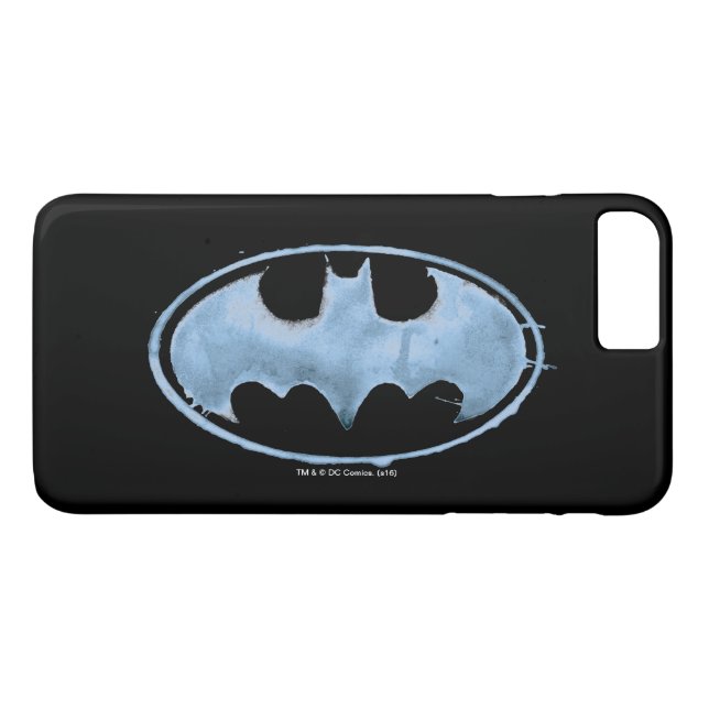 Coffee Bat Symbol - Blue Case-Mate iPhone Case (Back (Horizontal))