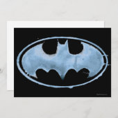 Coffee Bat Symbol - Blue Invitation (Front/Back)