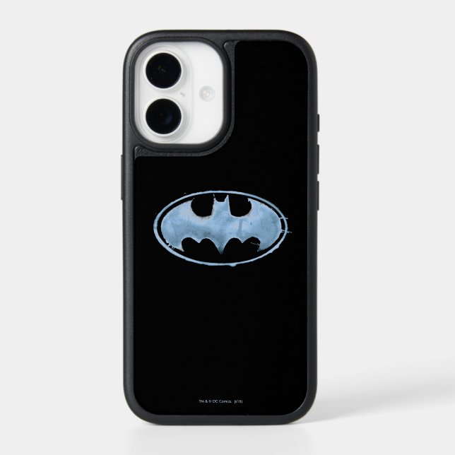 Coffee Bat Symbol - Blue Otterbox iPhone Case (Back)