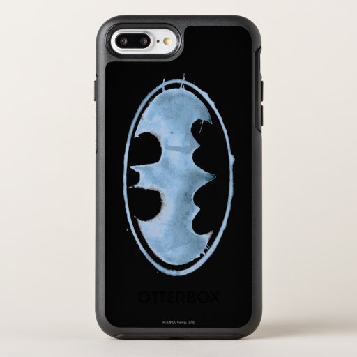 Coffee Bat Symbol - Blue OtterBox Symmetry iPhone 8 Plus/7 Plus Case