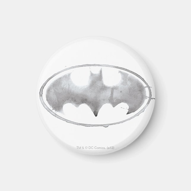 Coffee Bat Symbol - Gray Magnet (Front)