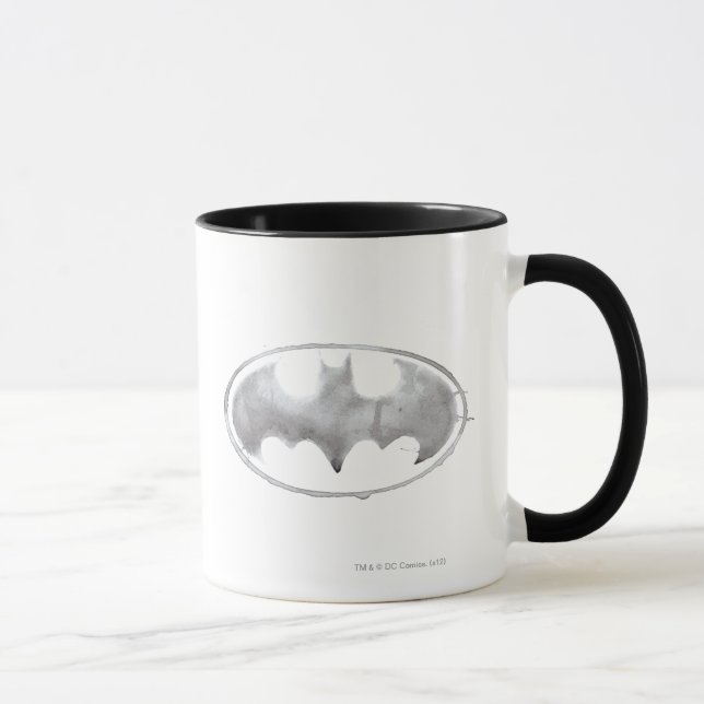 Coffee Bat Symbol - Gray Mug (Right)
