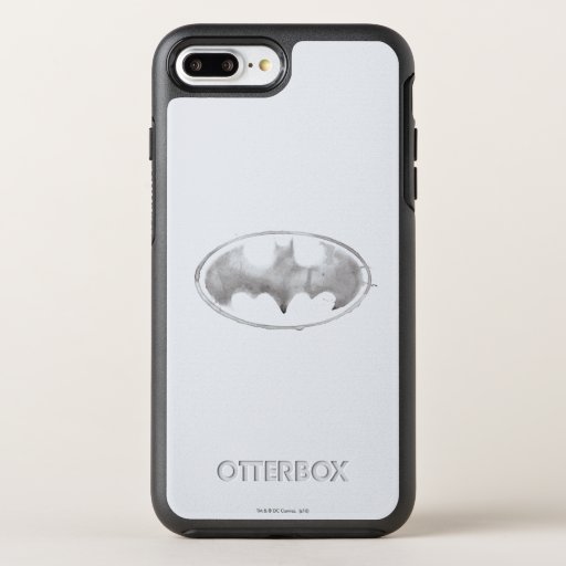 Coffee Bat Symbol - Gray OtterBox Symmetry iPhone 8 Plus/7 Plus Case