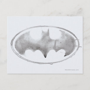 Coffee Bat Symbol - Gray Postcard