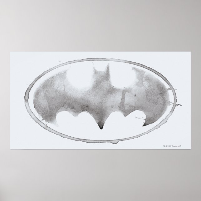 Coffee Bat Symbol - Gray Poster (Front)