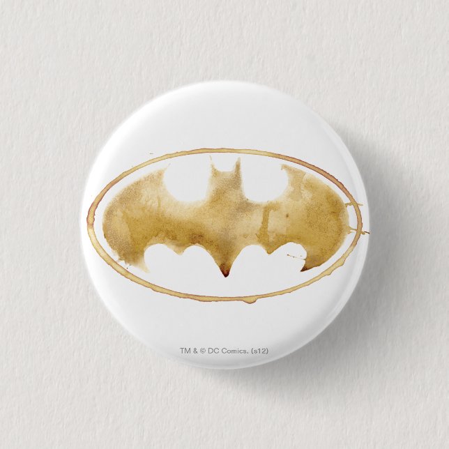 Coffee Bat Symbol Pinback Button (Front)
