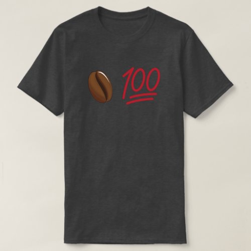 Coffee Bean 100 Funny T_Shirt