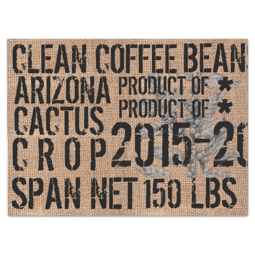 Coffee Bean Bag Tissue Paper _landscape