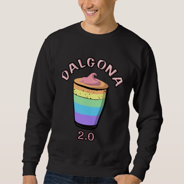 Coffee Bean Barista Drink Men Woman Child Dalgona  Sweatshirt (Front)