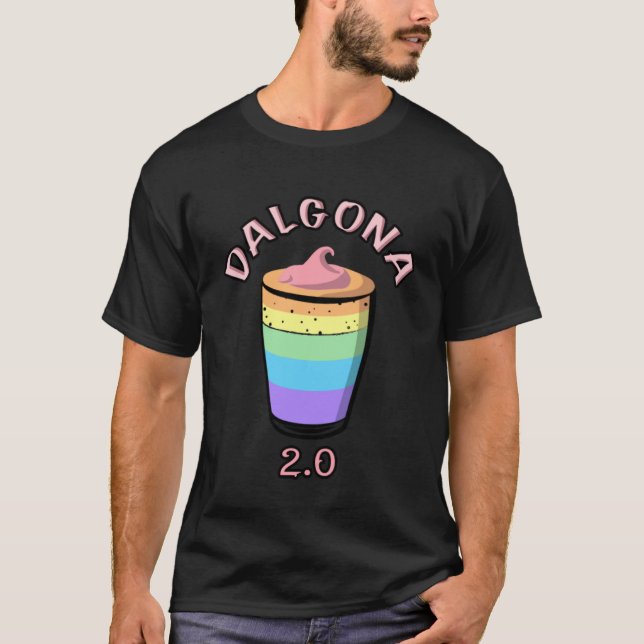 Coffee Bean Barista Drink Men Woman Child Dalgona  T-Shirt (Front)
