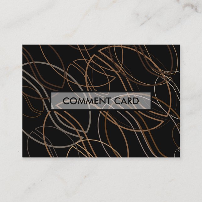 coffee bean blur comment card (Front)