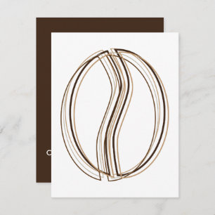 coffee bean blur invitation