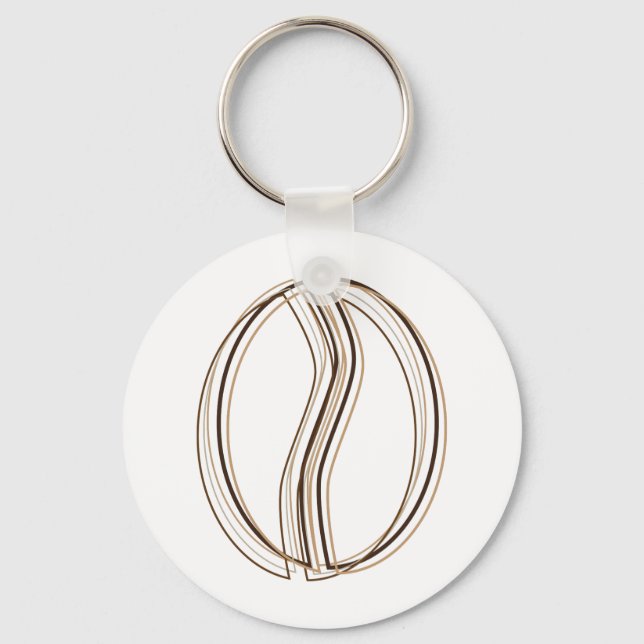 coffee bean blur keychain (Front)
