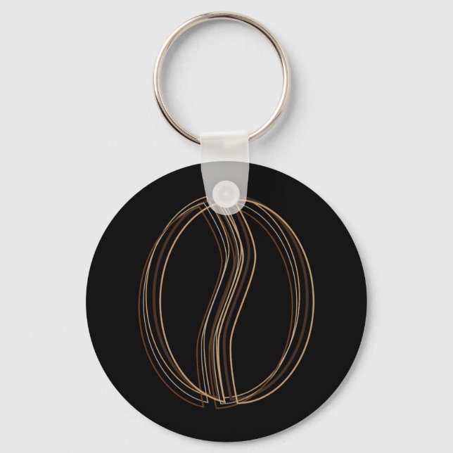 coffee bean blur keychain (Front)