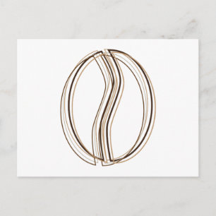 coffee bean blur postcard