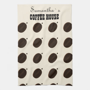 Coffee Bean Branded Business Professional Kitchen Towel