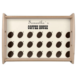Coffee Bean Branded Business Professional Serving Tray