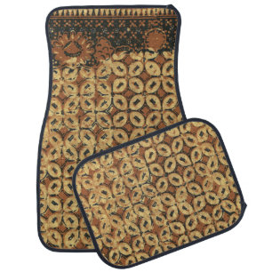 Coffee Bean Earthy Boho Rustic Car Floor Mat