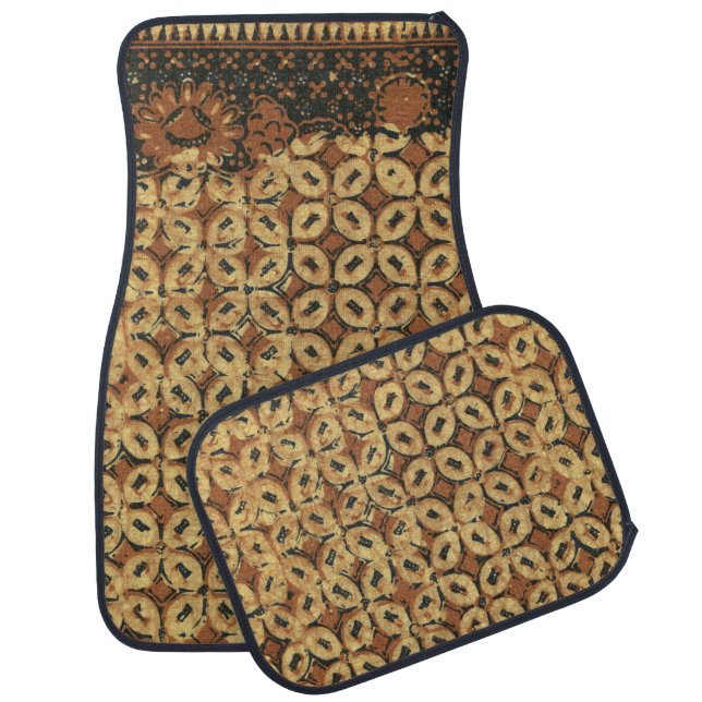 Coffee Bean Earthy Boho Rustic Car Floor Mat (Set)