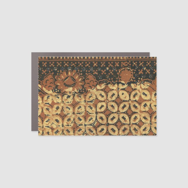 Coffee Bean Earthy Boho Rustic Car Magnet (Front)