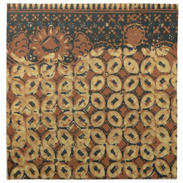 Coffee Bean Earthy Boho Rustic Cloth Napkin (Front)