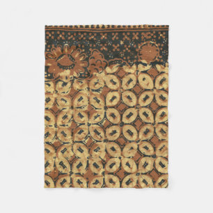 Coffee Bean Earthy Boho Rustic Fleece Blanket