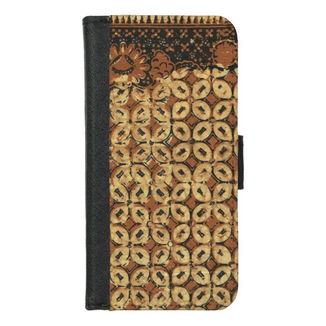 Coffee Bean Earthy Boho Rustic iPhone Wallet Case (Front)