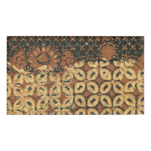 Coffee Bean Earthy Boho Rustic Name Tag