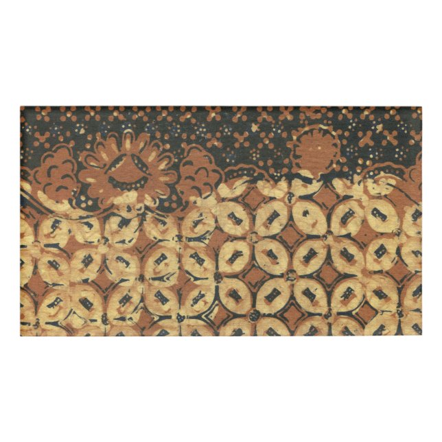 Coffee Bean Earthy Boho Rustic Name Tag (Front)