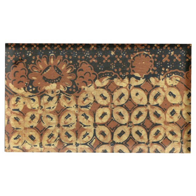 Coffee Bean Earthy Boho Rustic Place Card Holder (Front)