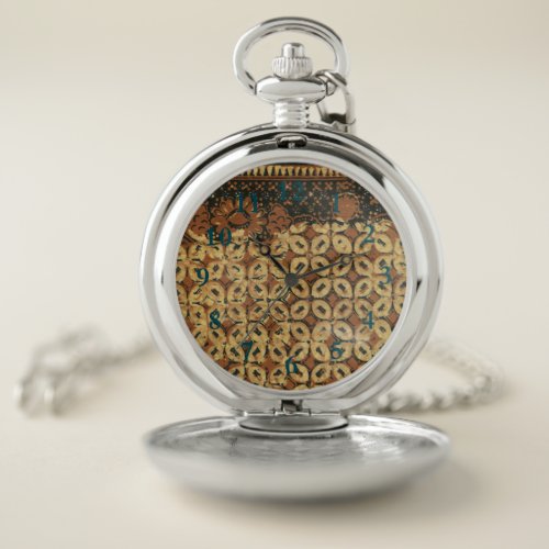 Coffee Bean Earthy Boho Rustic Pocket Watch