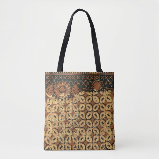 Coffee Bean Earthy Boho Rustic Tote Bag (Front)