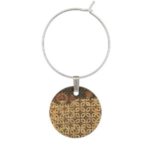 Coffee Bean Earthy Boho Rustic Wine Charm