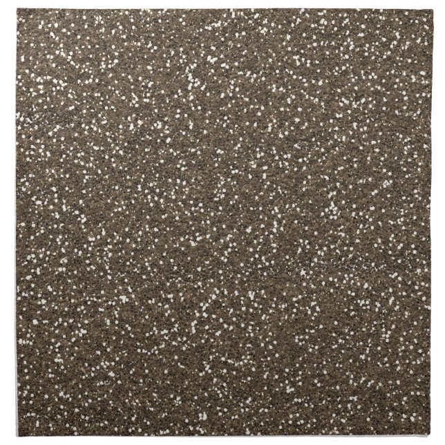Coffee Bean Faux Glitter Cloth Napkin (Front)