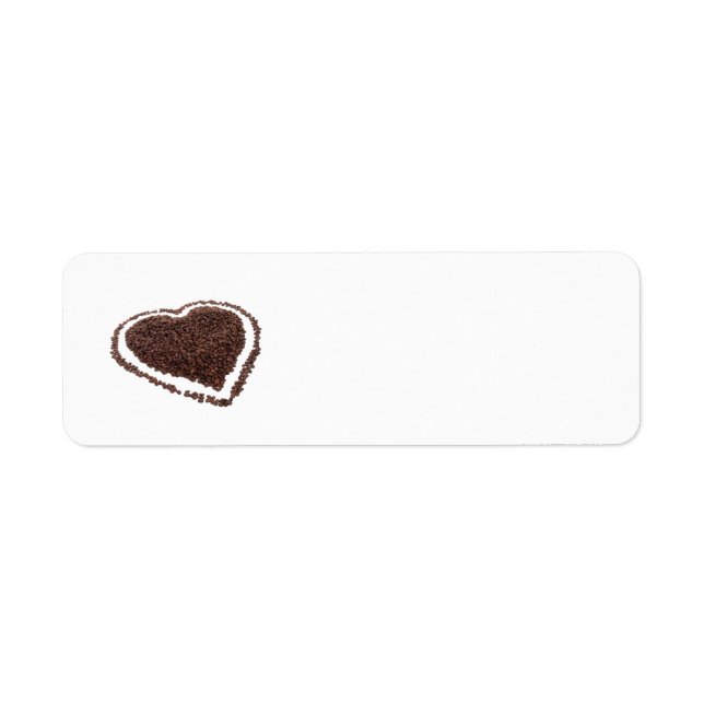 coffee bean heart label (Front)