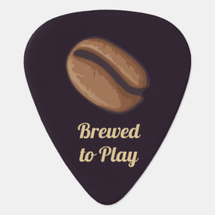 Coffee Bean Icon Guitar Pick
