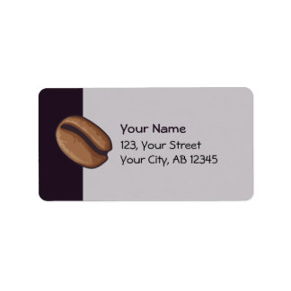 Coffee Bean Icon Label