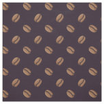 Coffee Bean Icon Pattern Fabric