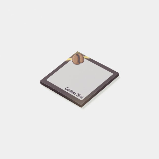 Coffee Bean Icon Post-it Notes (Angled)