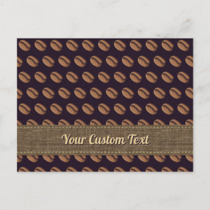 Coffee Bean Icon Postcard