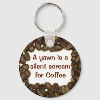 Coffee bean keychain