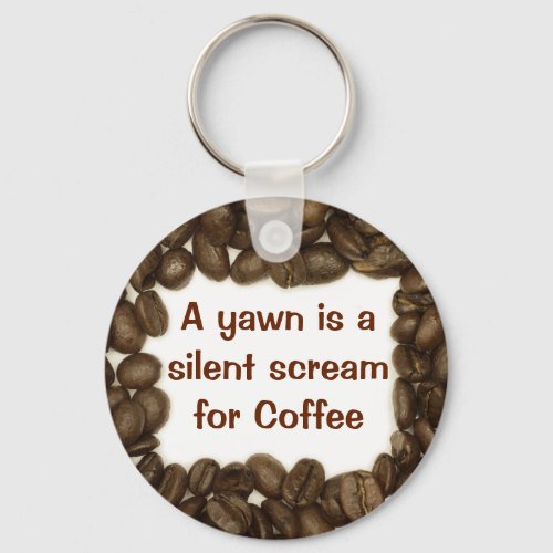 Coffee bean keychain