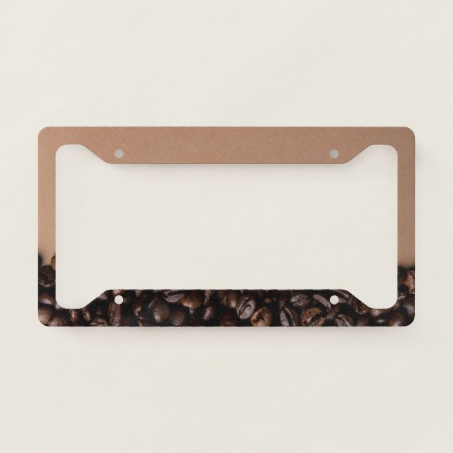 Coffee Bean License Plate Frame (Front)
