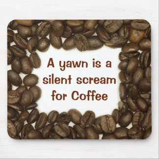 Coffee bean mousepad