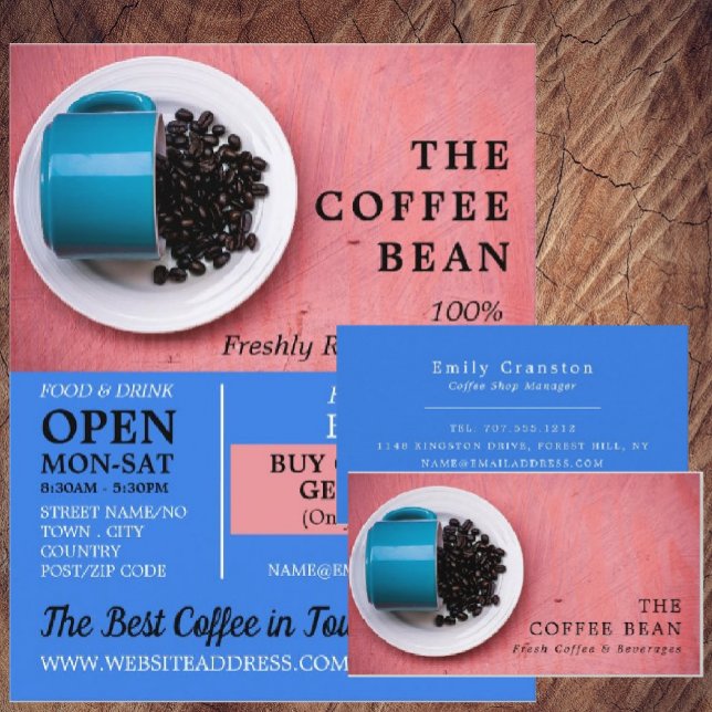 Coffee Bean Mug, Barista, Café, Coffeehouse Advert Flyer (Creator Uploaded)