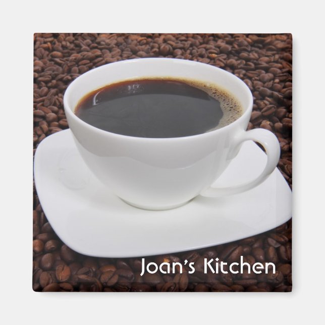 Coffee Bean Mug Magnet (Front)